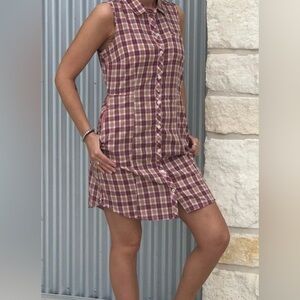 Toad & Co Maneuver Shirtdress Plaid Size Small